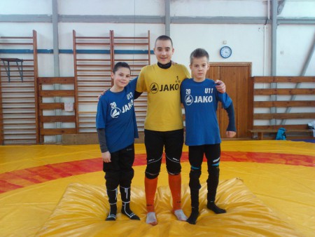 Tréning žiakov v hale so žinienkou